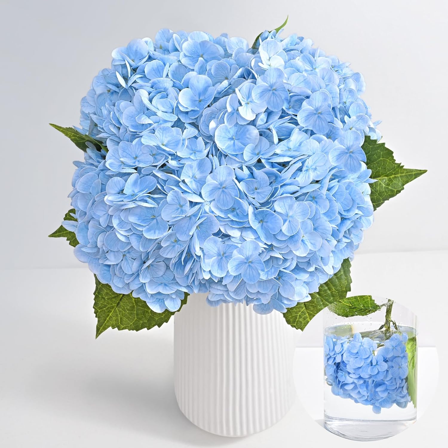 Lifelike 21in Hydrangea Artificial Flowers for Home Decor