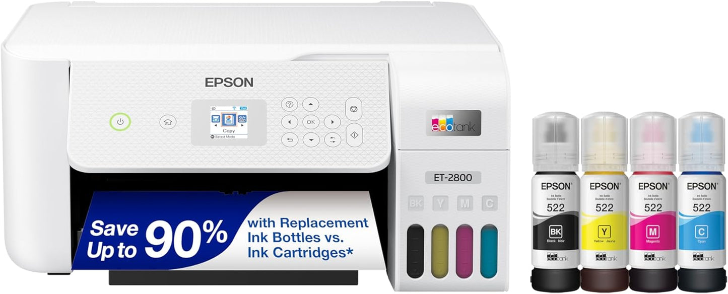 Epson EcoTank ET-2800 Wireless Color All-in-One Printer Review