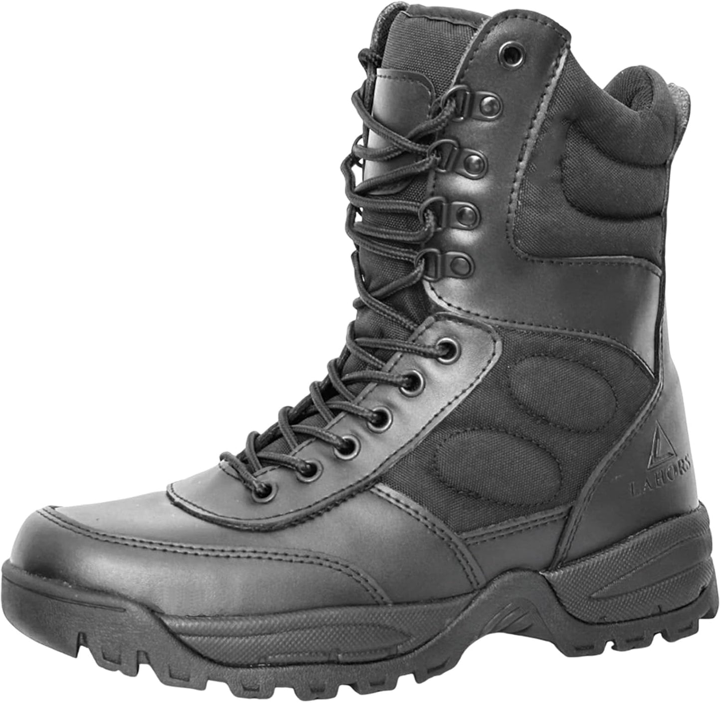LAHORS Men's Black Tactical Boots - Outdoor Ready