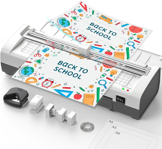 Qfun Mini Laminator Bundle - 20 Sheets Included