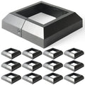 12 pcs 4x4 Aluminum Deck Post Base Cover - Split Design for Quick
