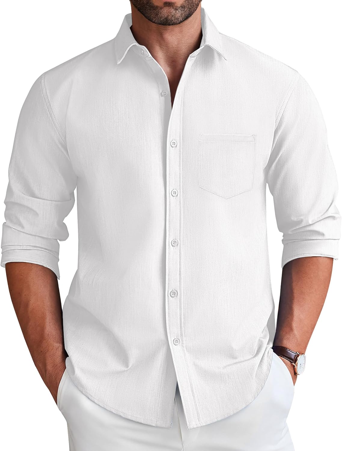 COOFANDY Men's Long Sleeve Button Down Shirt Review