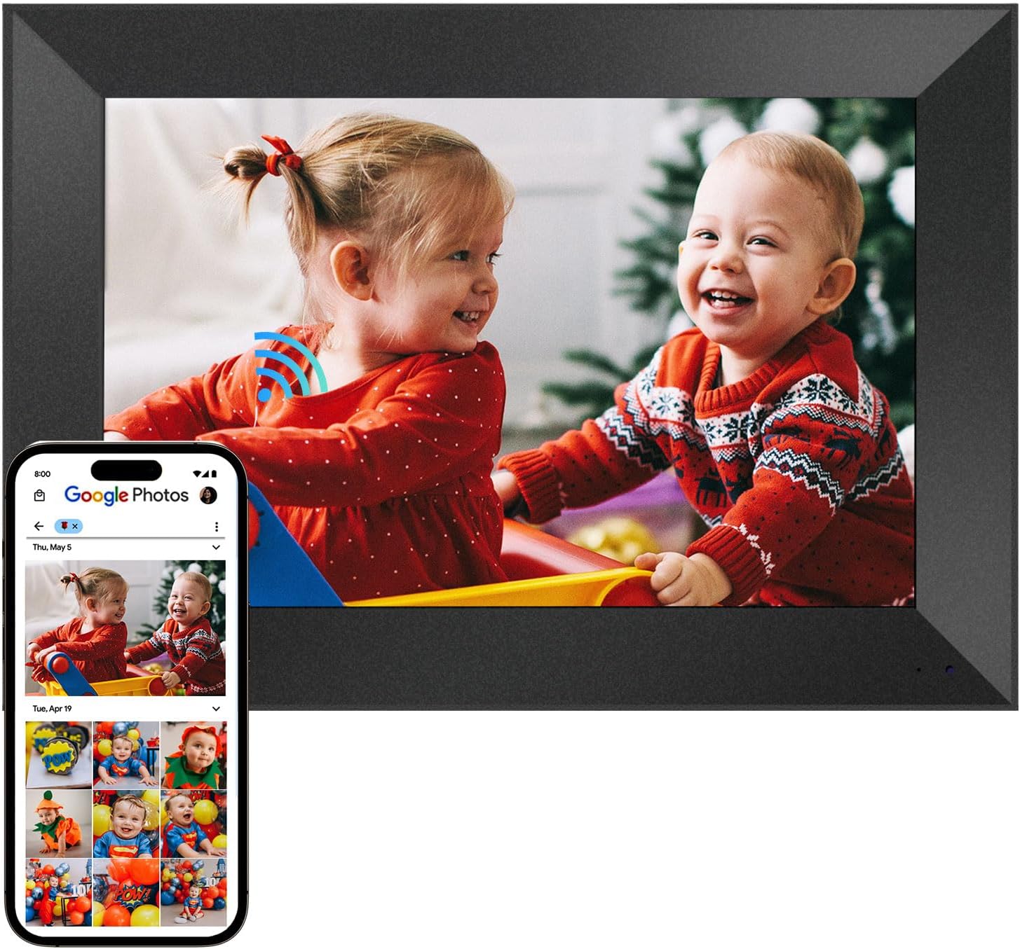 Cozyla Digital Photo Frame 10.1 Inch with Unlimited Storage