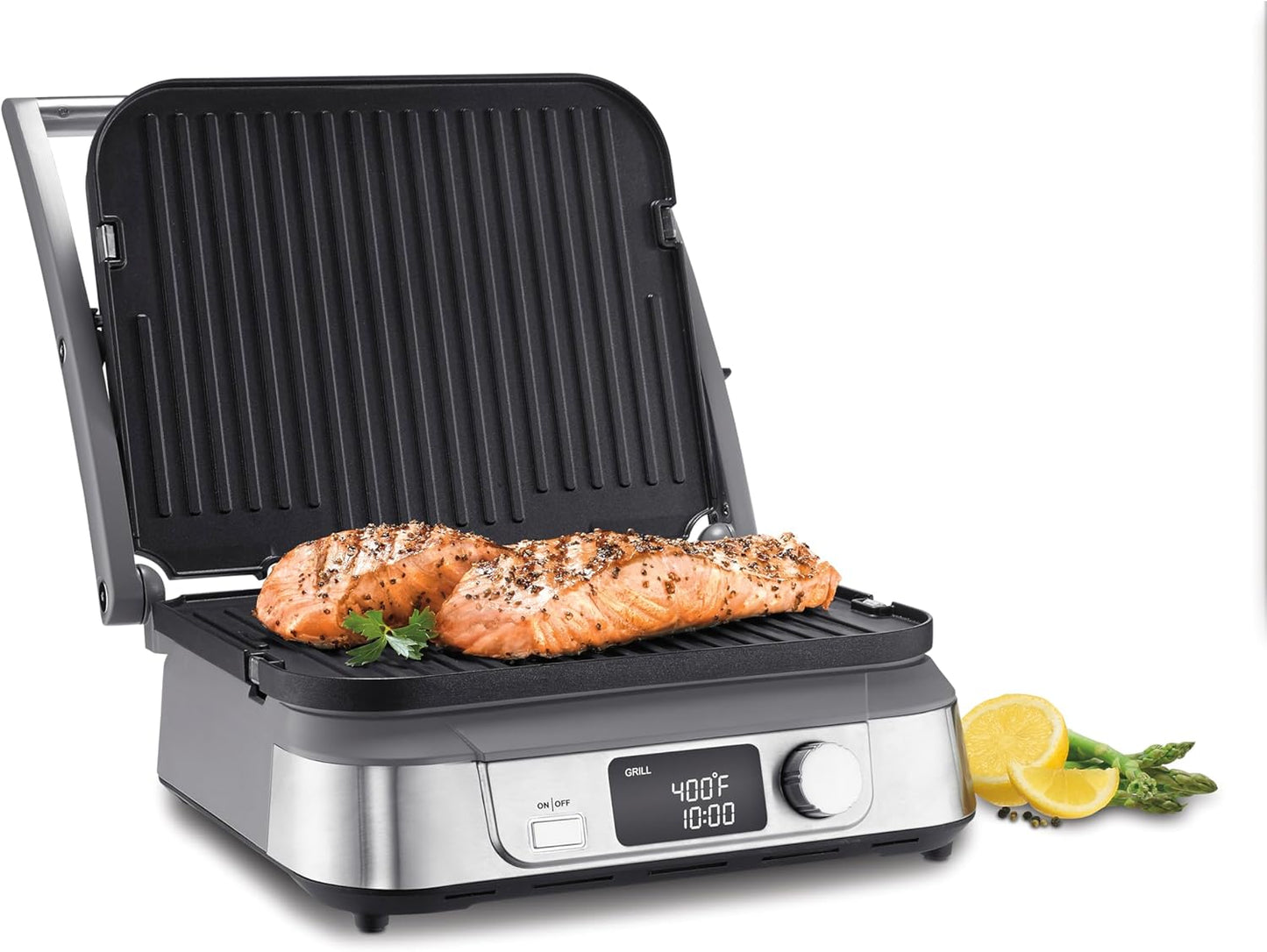 Cuisinart 5-in-1 Griddler: LCD Display, Sear Function