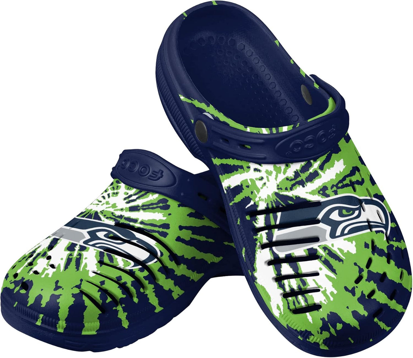 FOCO Men's NFL Team Logo Tie-dye Garden Water Sandals Shoes