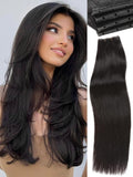 WIGNEE Double Invisible PU OVO Human Hair Extensions 18 in
