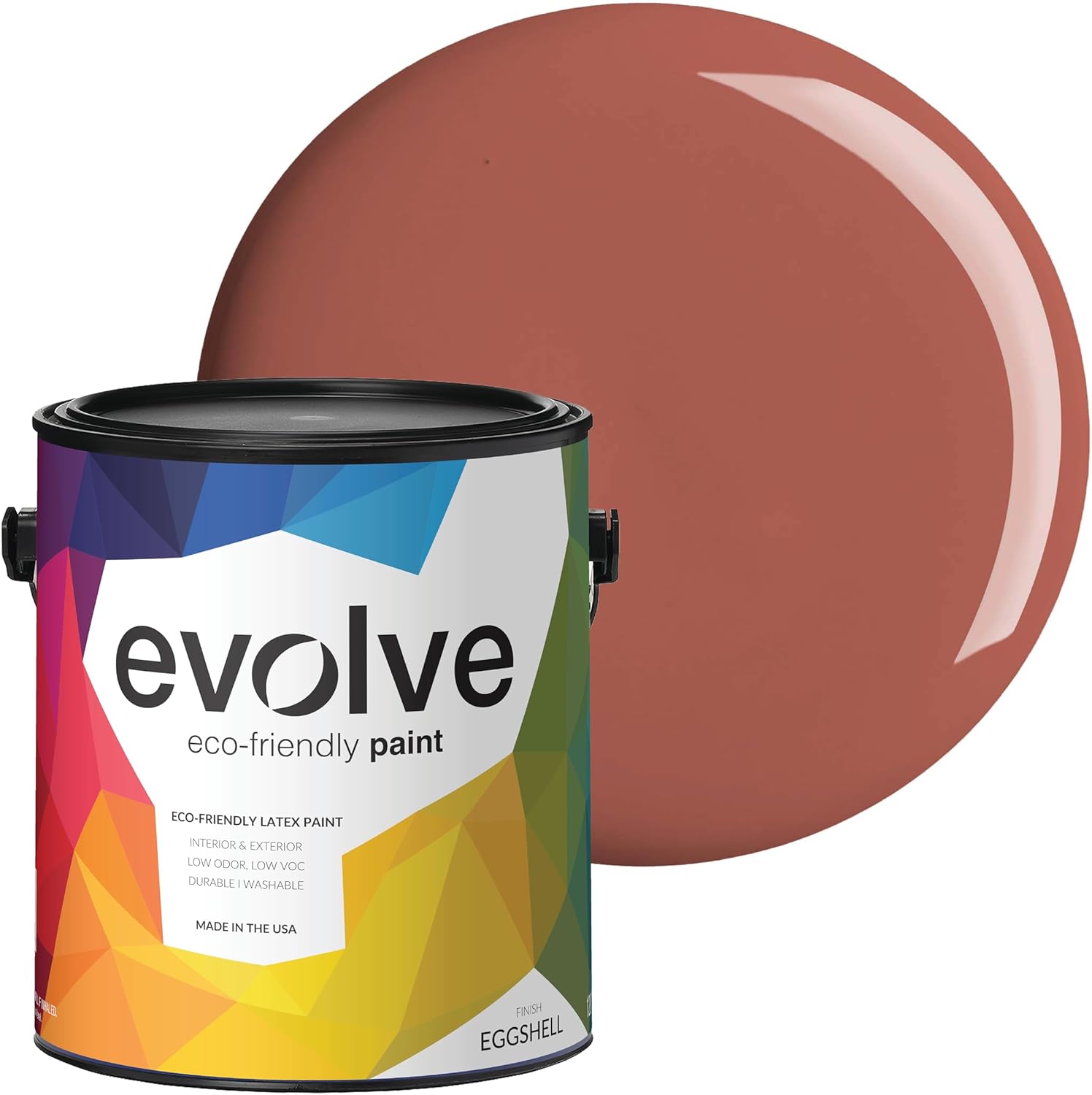 EVOLVE Paint & Primer: Eco-friendly Eggshell for Interiors & Exteriors
