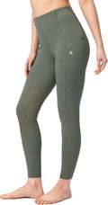 SANTINY Women's Horse Riding Pants with Zipper Pockets (Style CTY6)