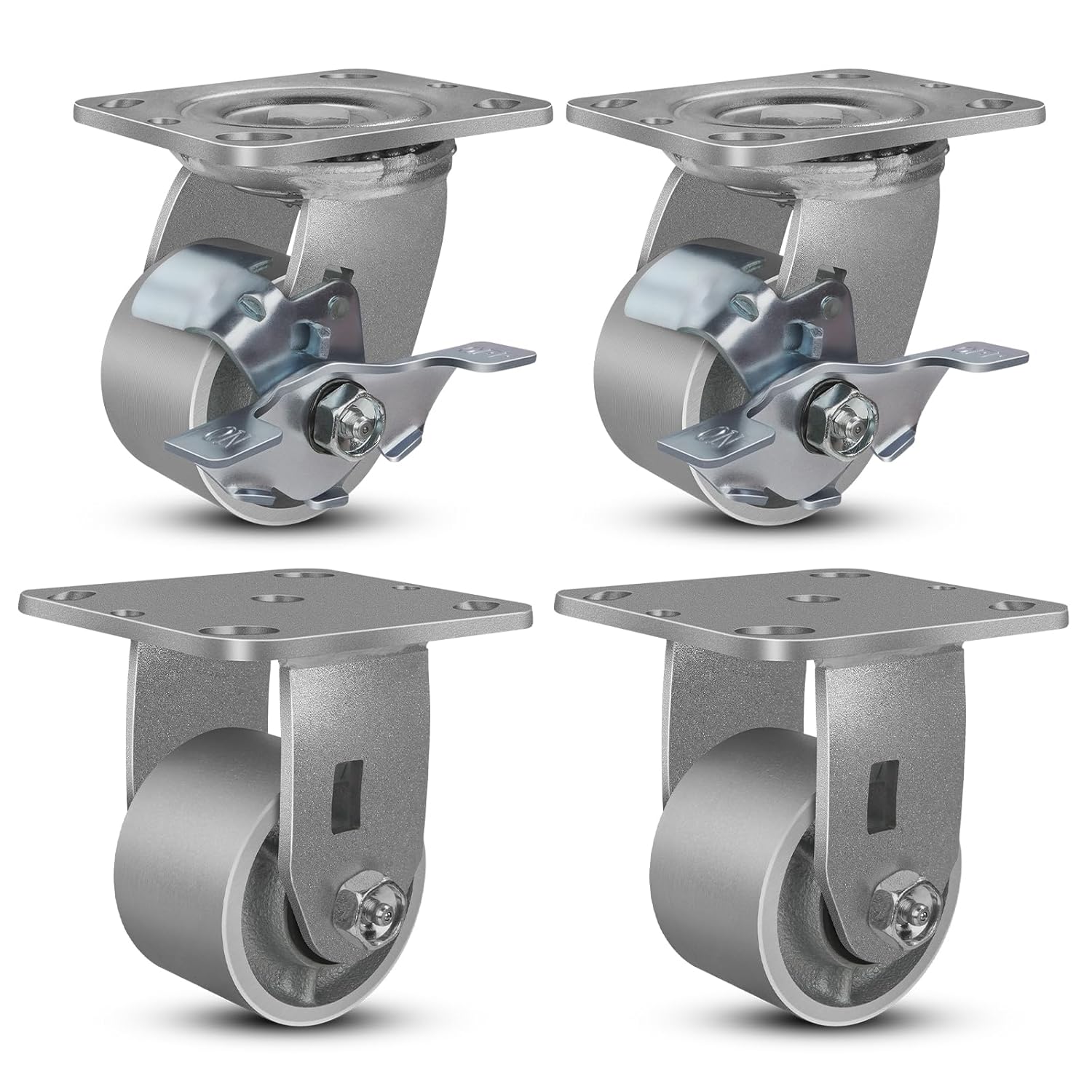 3inx2in Heavy Duty Industrial Casters Set for Tough Environments