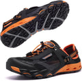 Mens Amphibious Water Shoes - Closed Toe Aqua Sneakers for Trails