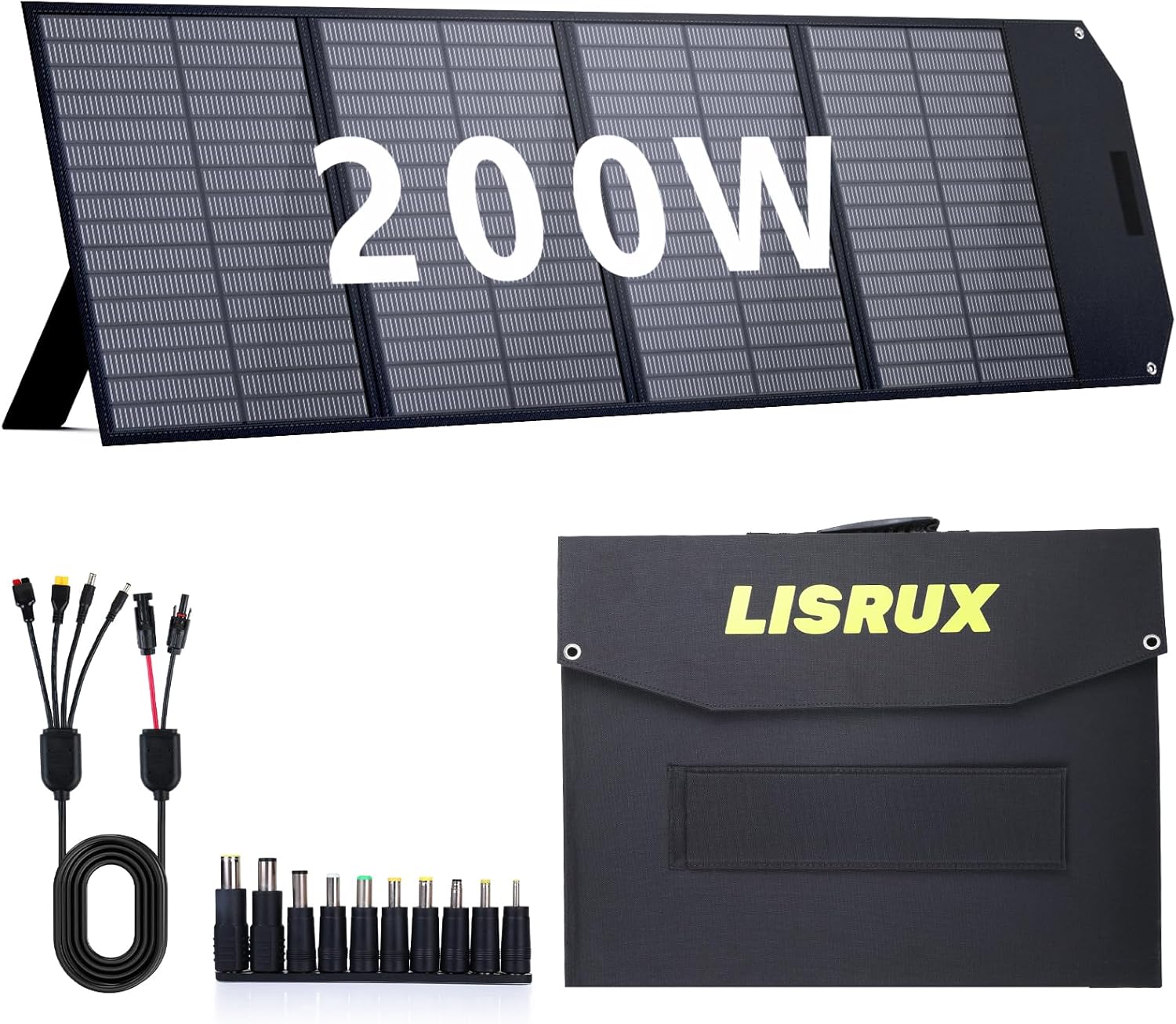 200W LISRUX Solar Charger: Fast Charging, Waterproof & Portable