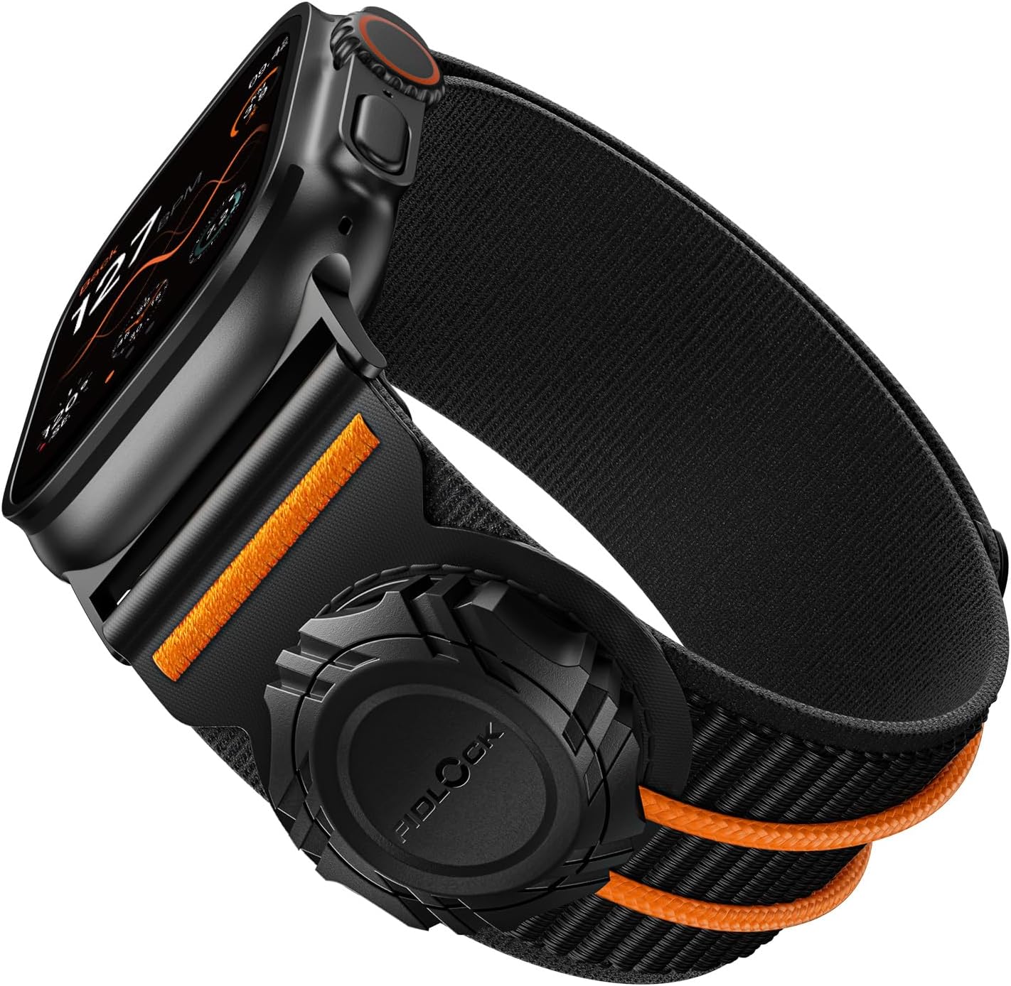 Compatible with Apple Watch Bands for Men - Sport Strap with Fidlock