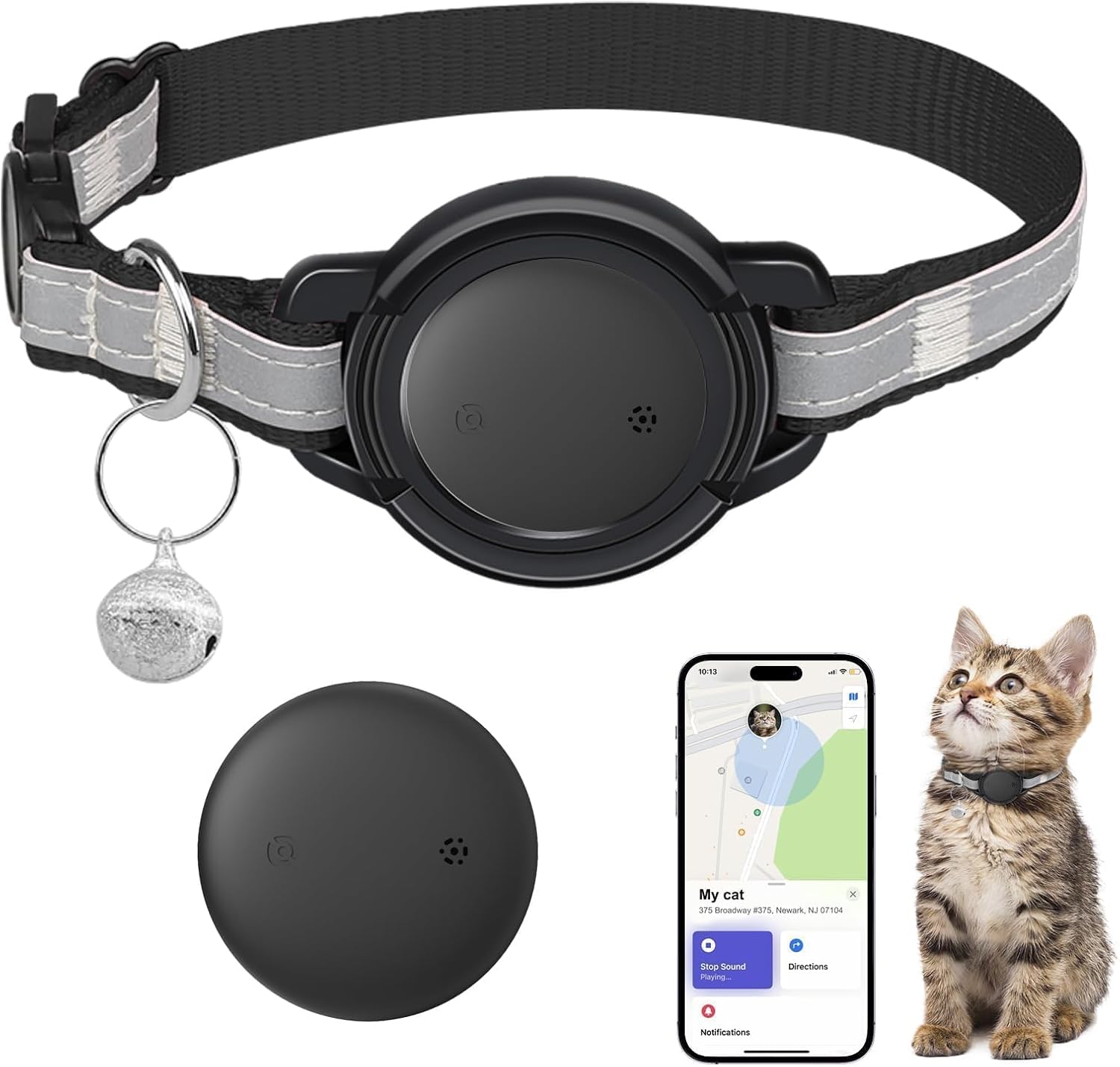 Mini GPS Cat Tracker for Real-Time Tracking and Safety
