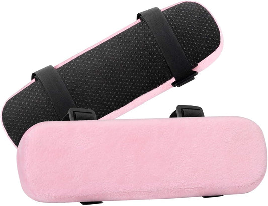 MOSISO Memory Foam Armrest Pads (2 Pack), Pink
