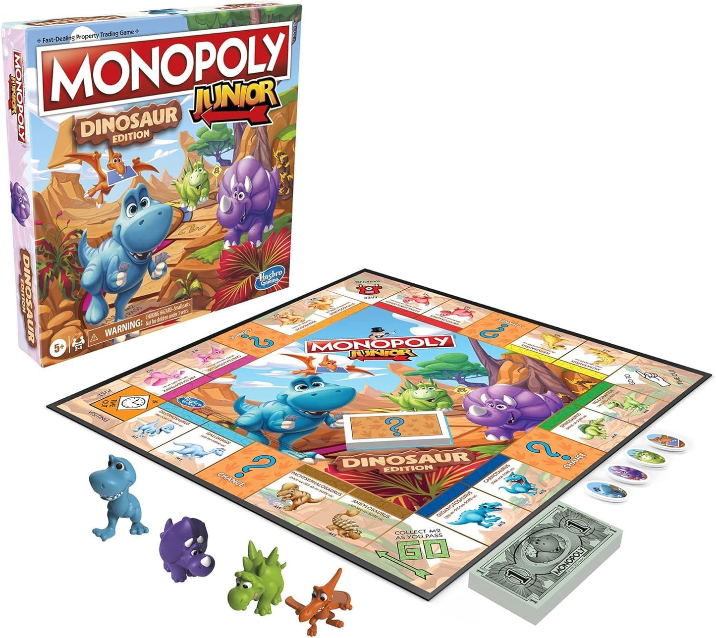 Dinosaur Junior Monopoly Game | Dino-Themed Fun for Kids