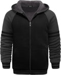 SECOOD Kids Hoodie Fleece Jacket - Warm Sherpa Lined Zip Up Boys