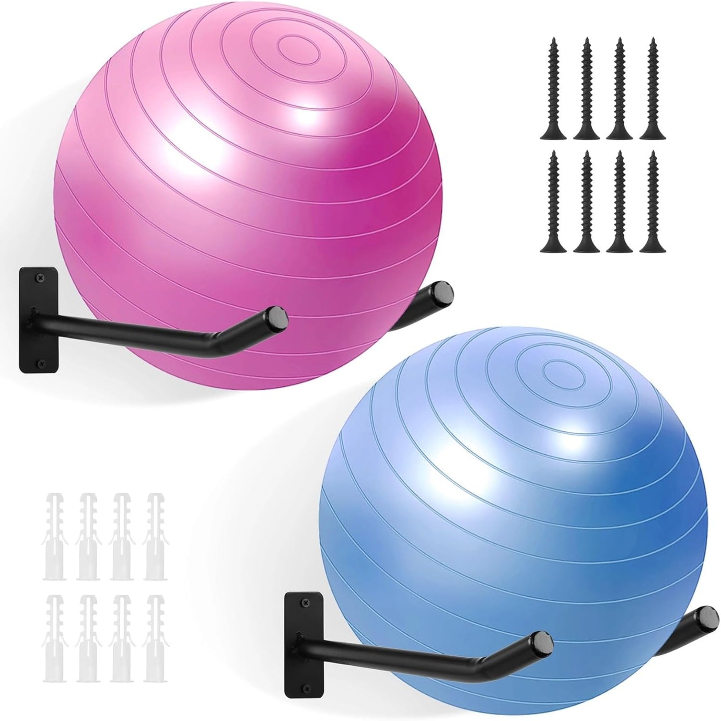 Space-Saving Gym Ball Organizer by TIMCORR