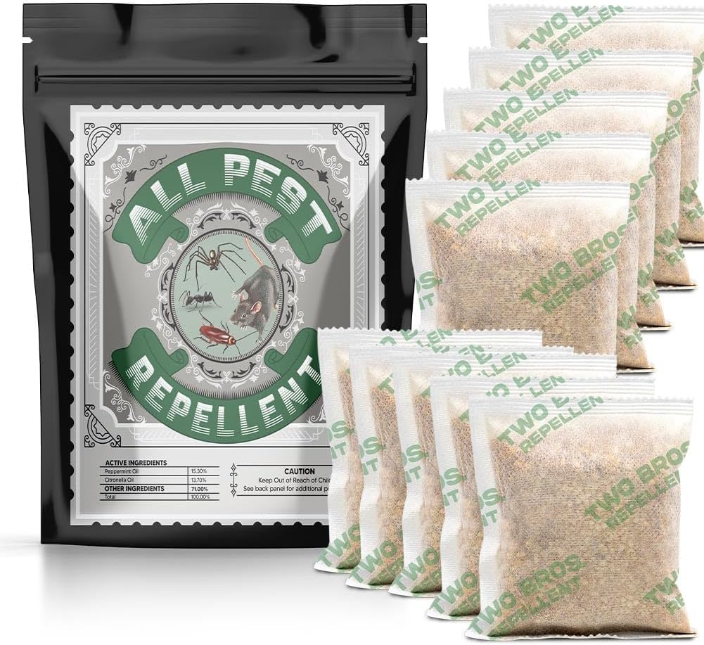 Powerful Rodent & Pest Repellent Pouches - 10 Pack