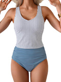 Two Piece Tankini Swimsuits for Women - Tummy Control Cutout Back