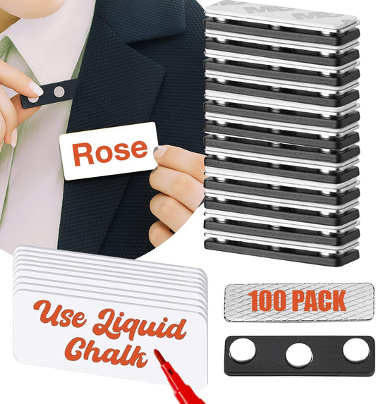 Magnetic Name Tag Holders for Customizable ID Badges & Tags
