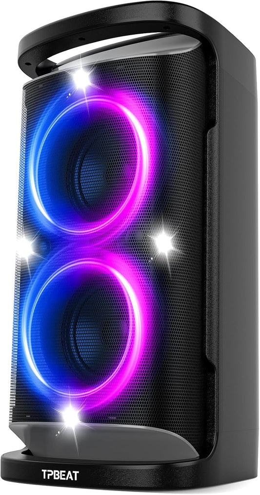 Portable Bluetooth Party Speaker: Powerful 160W Sound