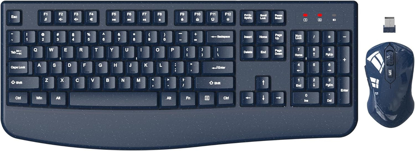 Wireless Keyboard and Mouse Combo for Ergonomic Comfort