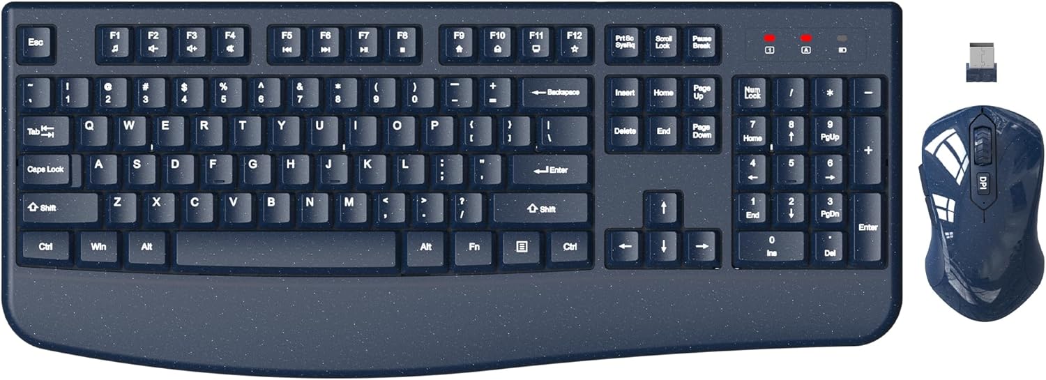 Wireless Keyboard and Mouse Combo for Ergonomic Comfort