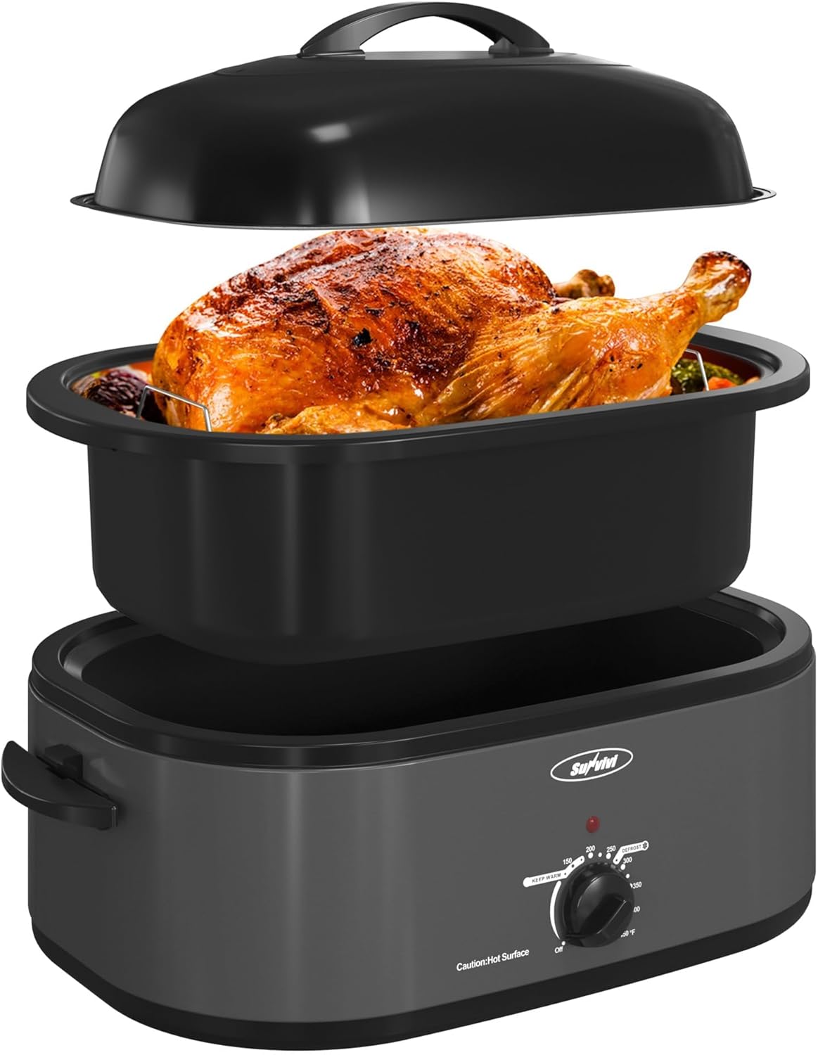 26-Quart Electric Roaster Oven for Perfect Holiday Feasts
