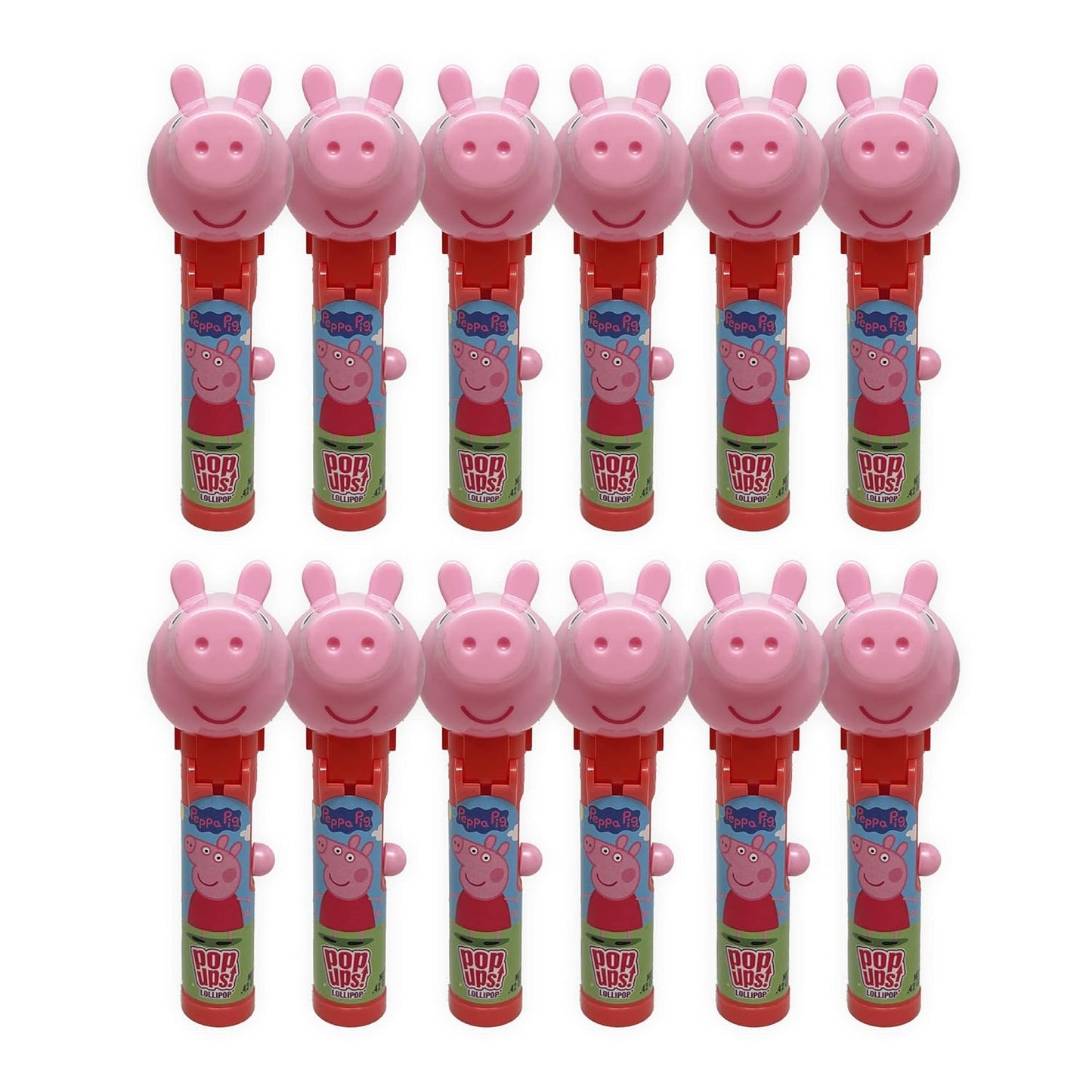 Peppa Pig Lollipop Holder Set of 12 for Fun Party Favors