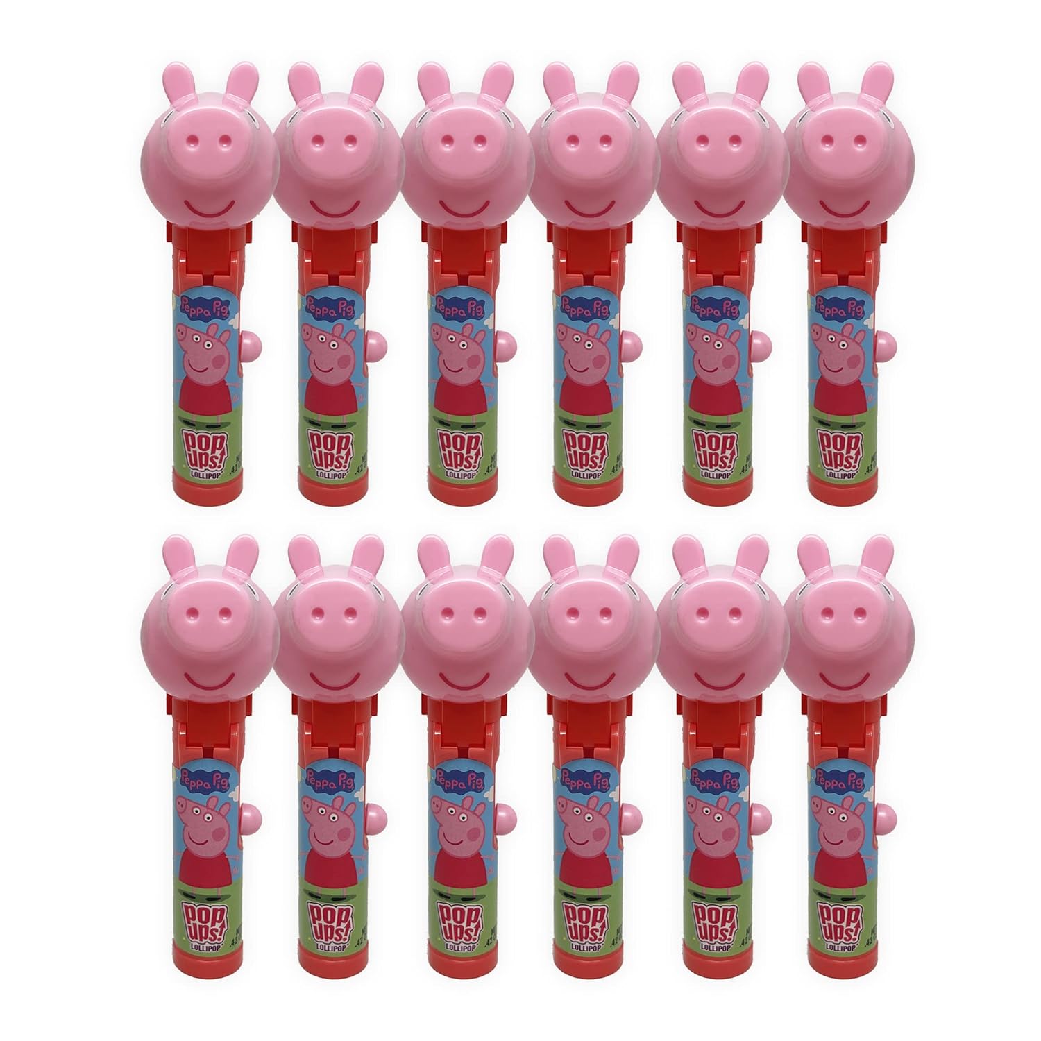 Peppa Pig Lollipop Holder Set of 12 for Fun Party Favors