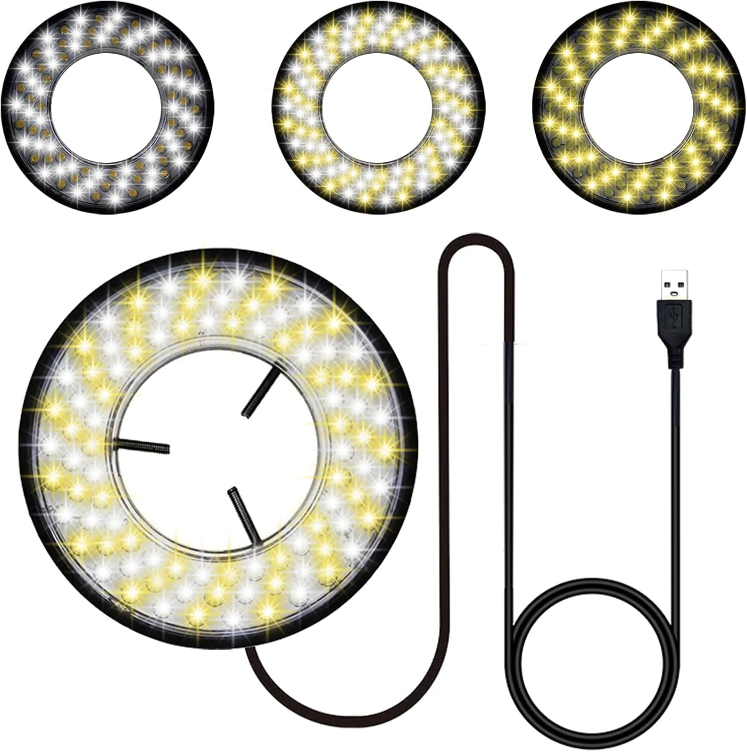 Light Microscope LED Ring Illuminator for Enhanced Viewing