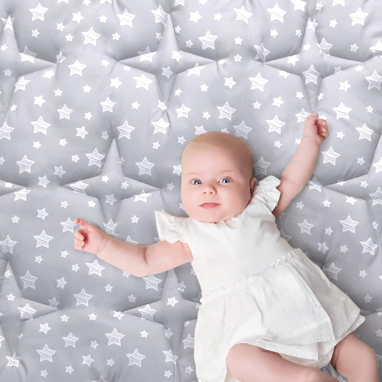 Baby Play Mat 74x50 Inches Thick Ultra Soft Non-Slip Design