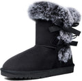 WFL Women's Classic Mid-Calf Snow Boots with Cozy Fur Lining