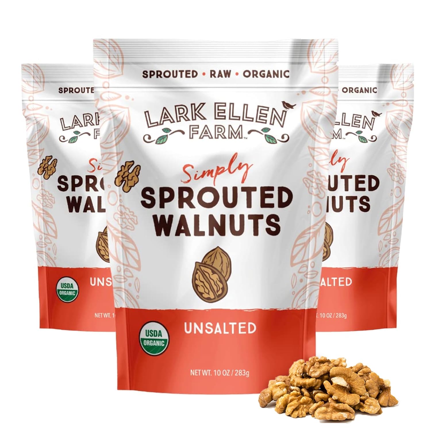 Organic Sprouted Walnuts - Healthy Vegan Snack, Keto-Friendly