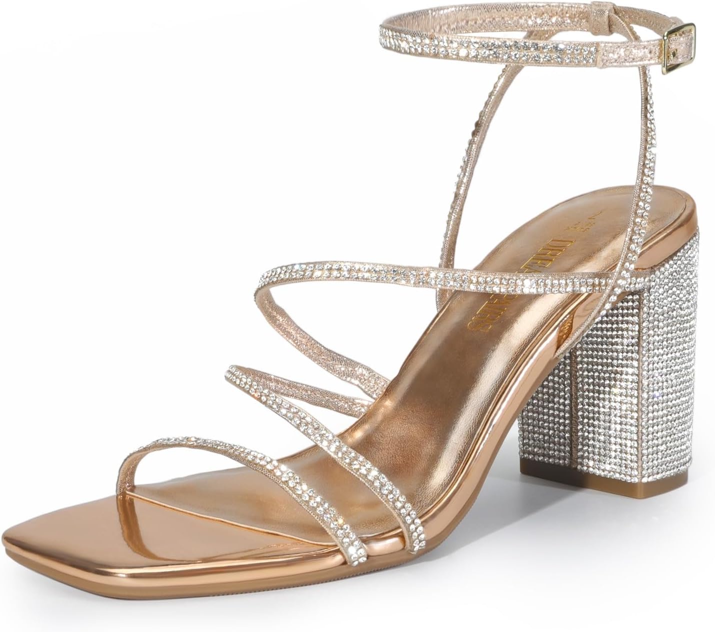 DREAM PAIRS Women's Chunky Block Heeled Sandals for Parties