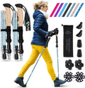 Walking Sticks for Women - 14.5ft Foldable Trekking Poles for Travel