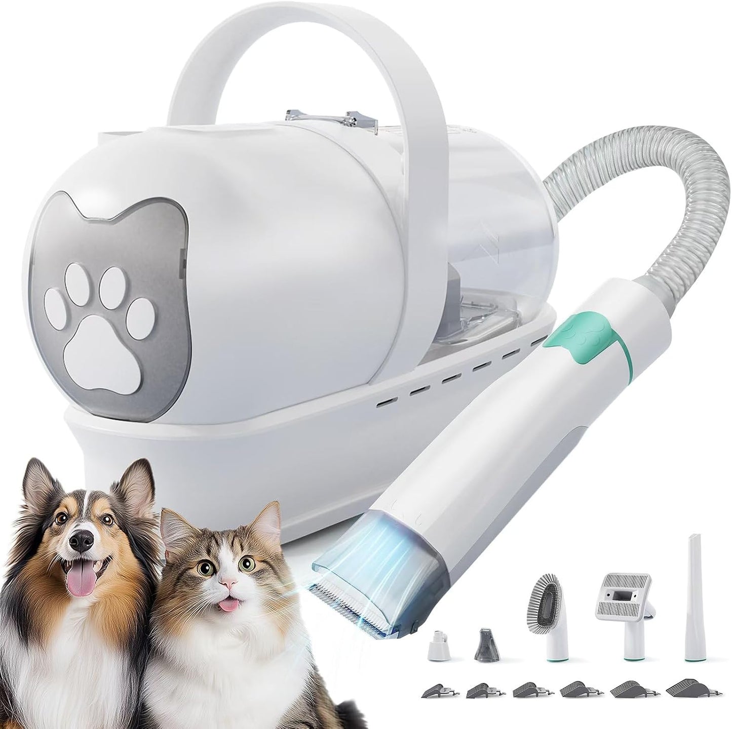 Ultimate Pet Grooming Kit, Powerfully Vacuums Shedding Hair!