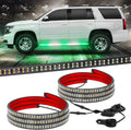 XRIDONSEN 60in Green White Emergency Light Strip - Visible Safety