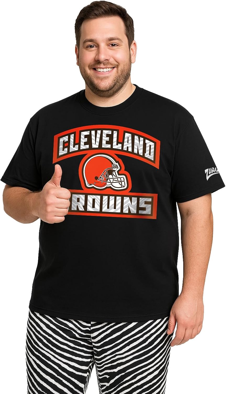 Zubaz NFL Teams Men's Short Sleeve Graphic T-Shirt for Fans