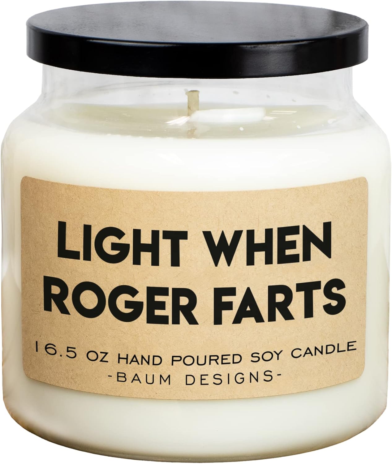 Personalized Light When Name Farts Soy Candle for Fun Moments
