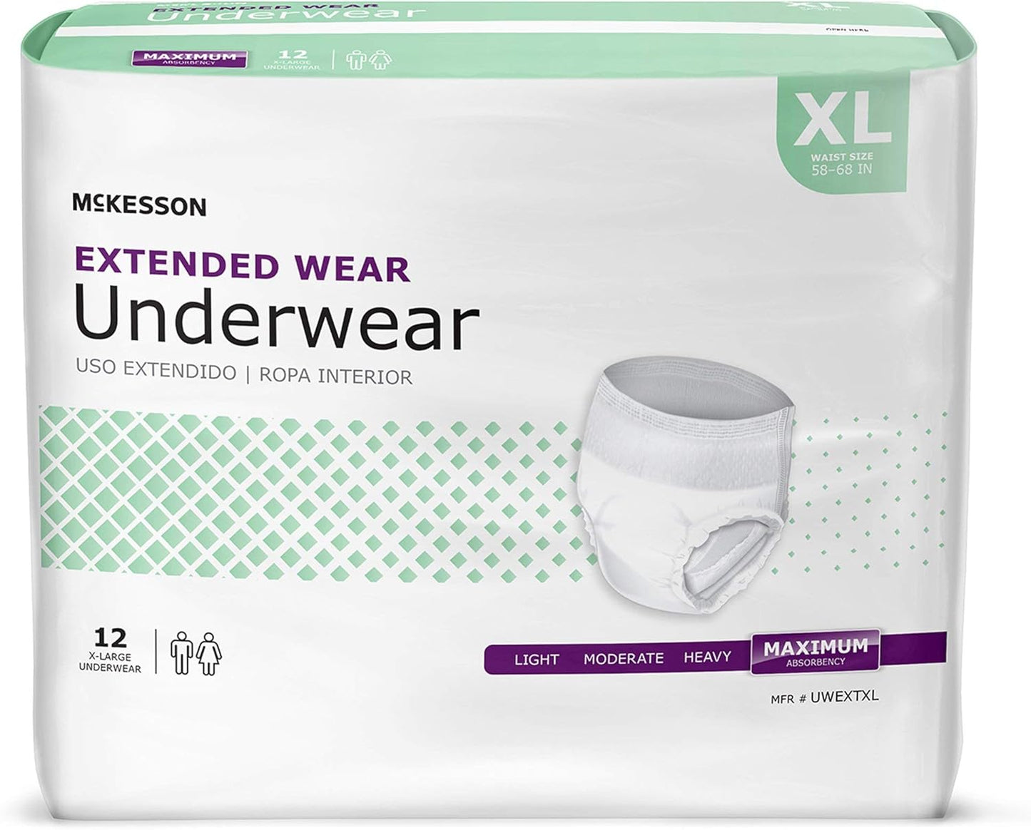 McKesson XL Incontinence Underwear, 48 Count