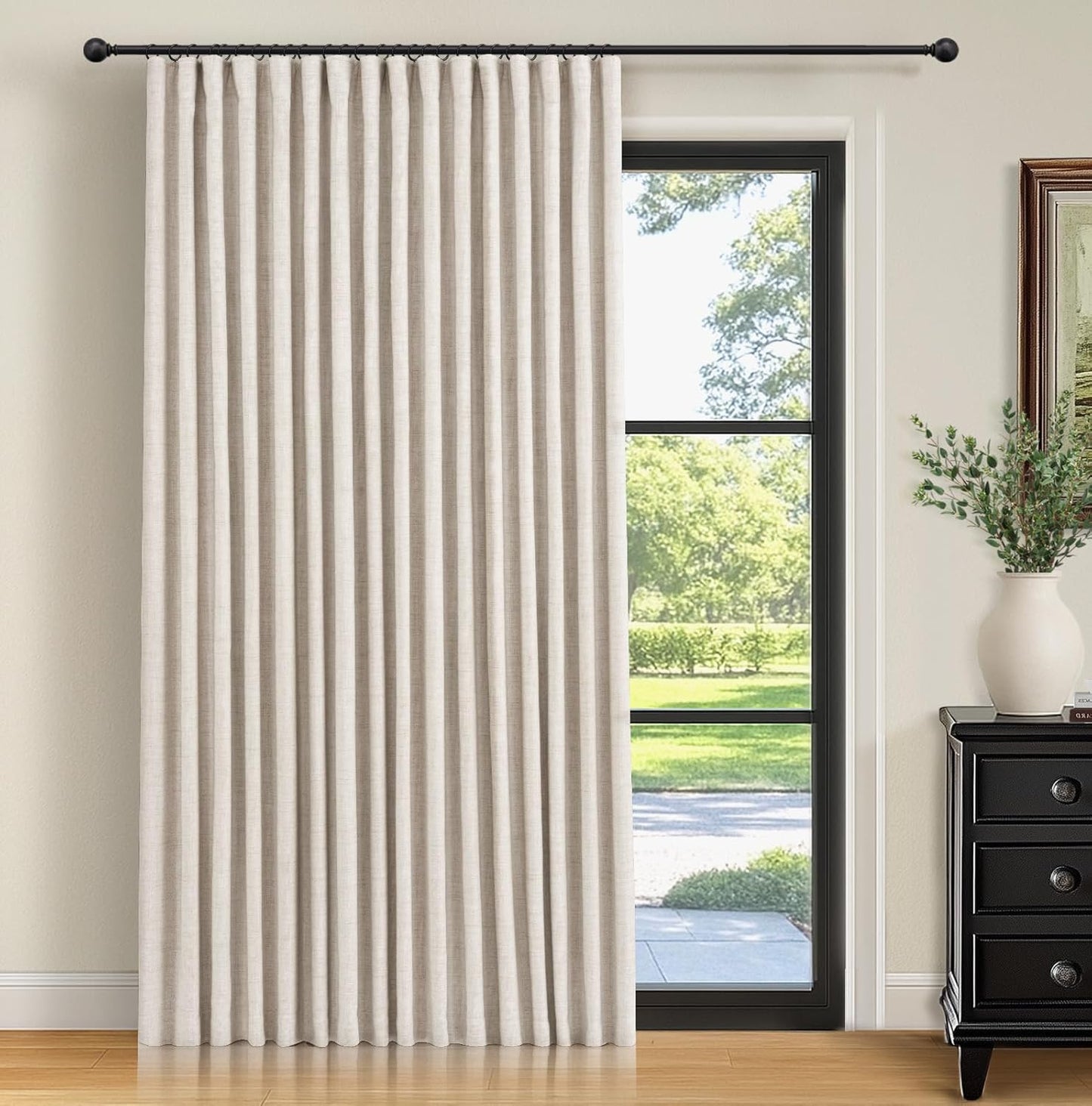 100% Blackout Curtains for Bedroom & Living Room - Cream