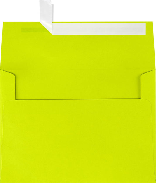 LUXPaper A7 Invitation Envelopes - Peel & Press Wasabi Green