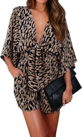 Floral Print Shorts Jumpsuit Wrap V Neck Romper - Chic Summer Piece