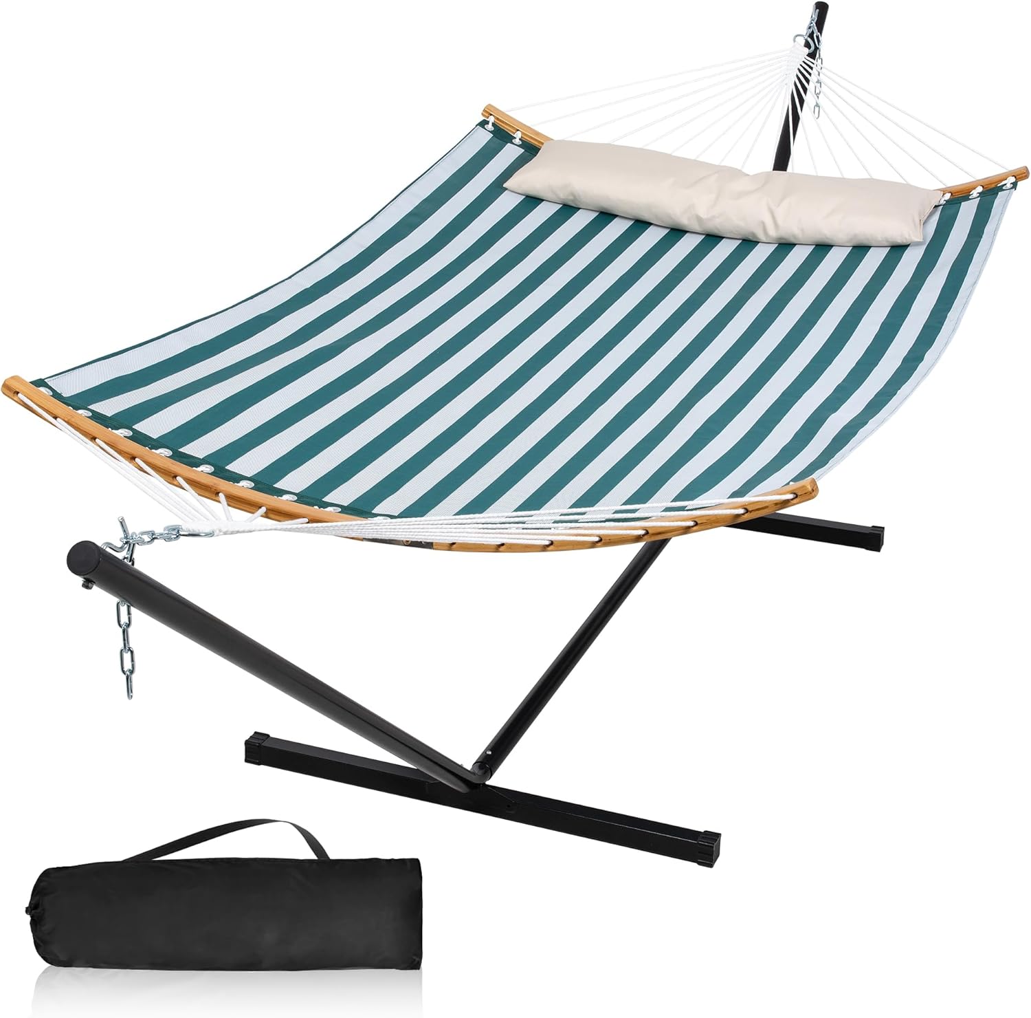 Quick Dry Hammock with Stand for Outdoor Relaxation and Comfort