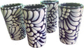Talavera Shot Glasses Set of 4 - Authentic Mexican Tequila Glasses