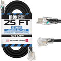 Iron Forge Cable 25 ft Lighted Outdoor Extension Cord - Heavy Duty