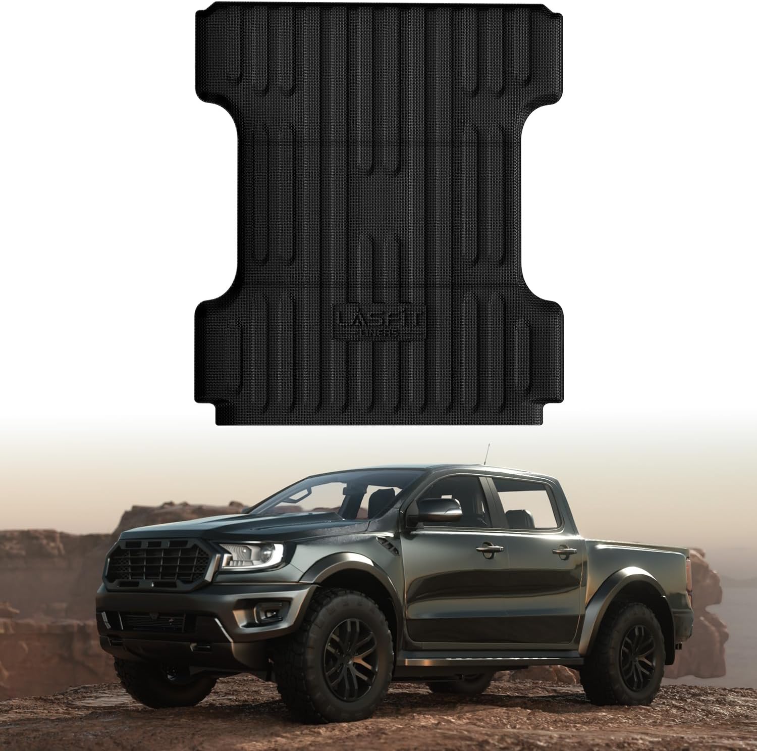 LASFIT 6FT4 Trunk Bed Mat for Ram 1500 - All Weather Protection