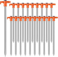 Non-Rust Orange Tent Stakes: Secure Outdoor Canopy