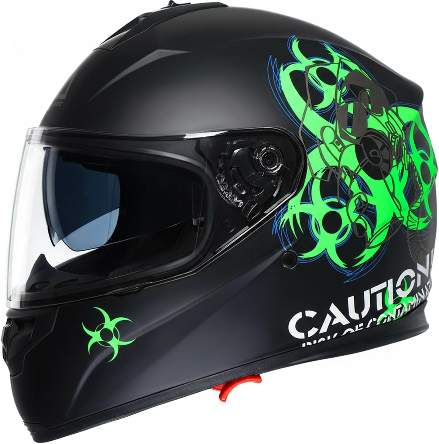 TRIANGLE Full Face Motorcycle Helmet with Dual Visor Safety